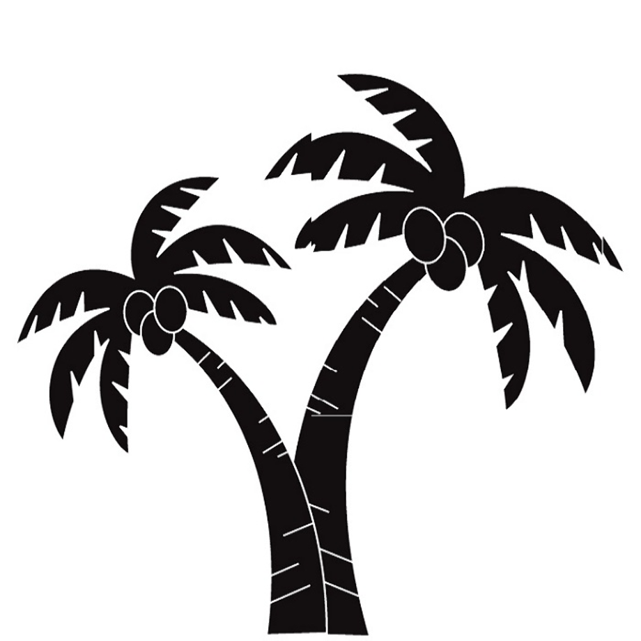 Download High Quality palm tree clipart outline Transparent PNG Images ...