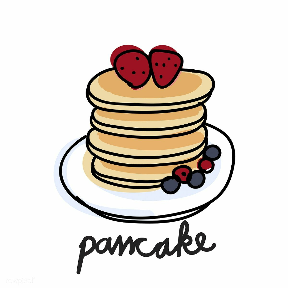pancake clipart drawn