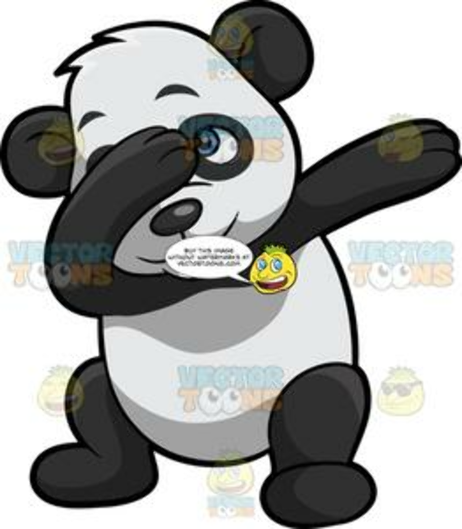 panda clipart cartoon