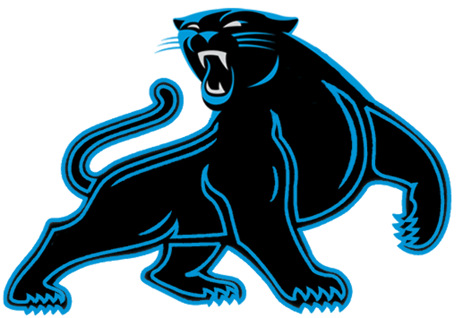 panther clipart blue