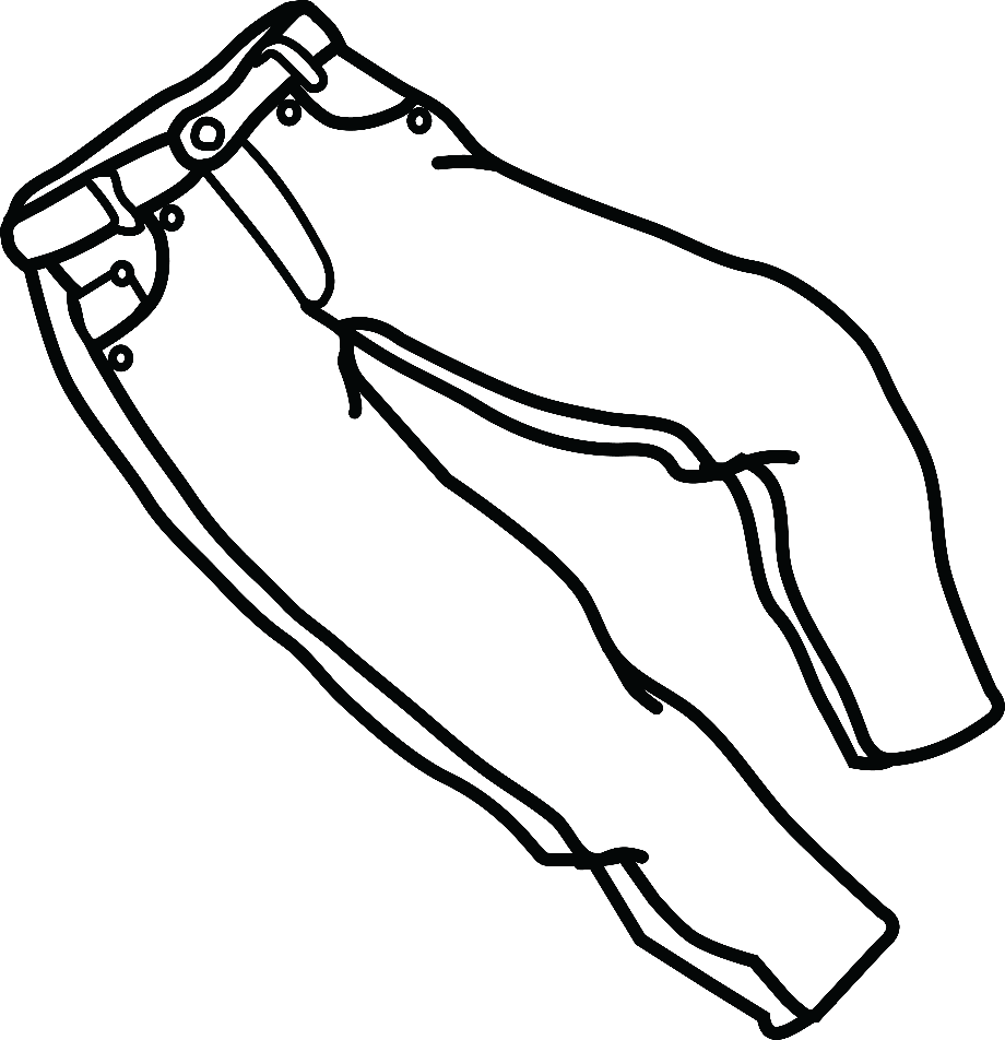 jeans clipart hand drawn