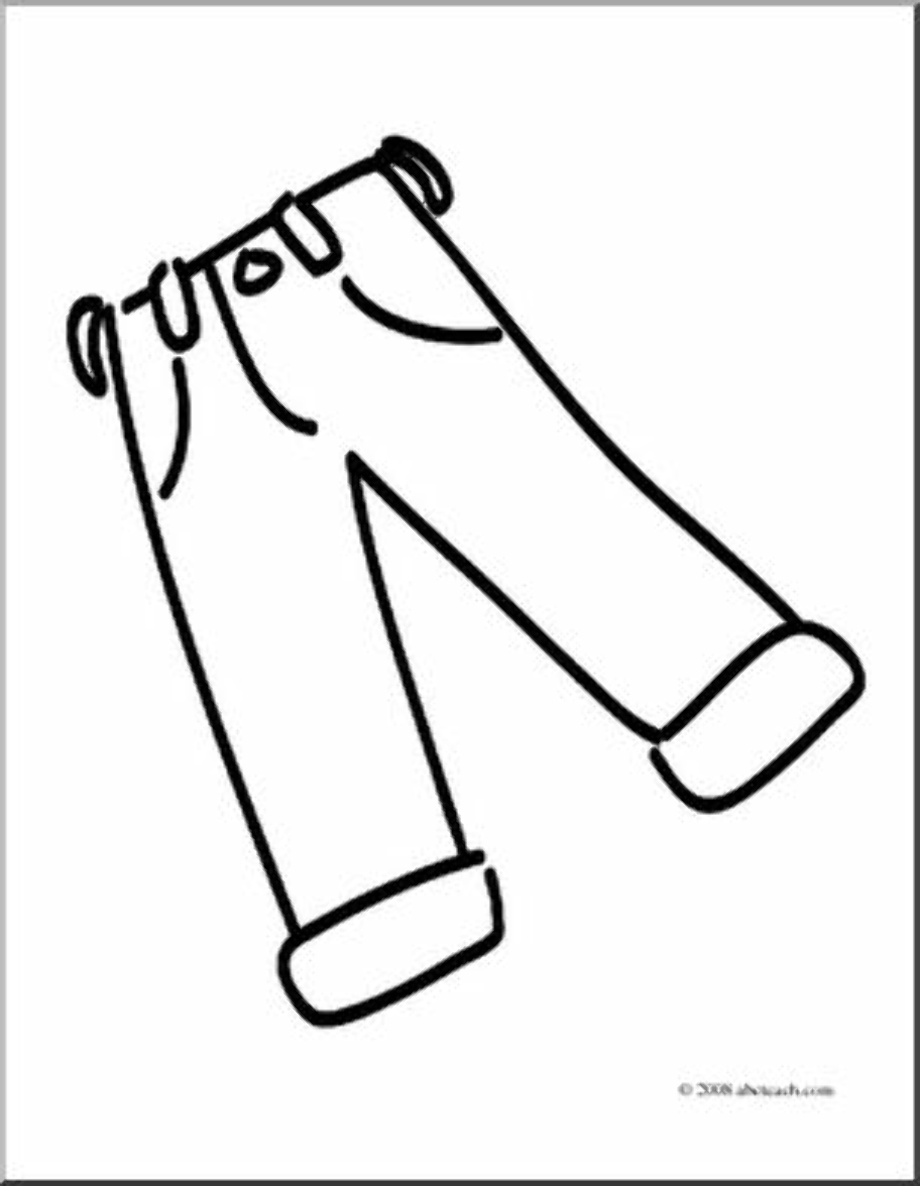 Trousers Coloring Page Coloring Pages