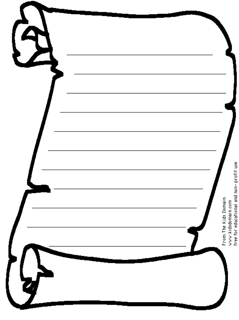 paper clipart scroll