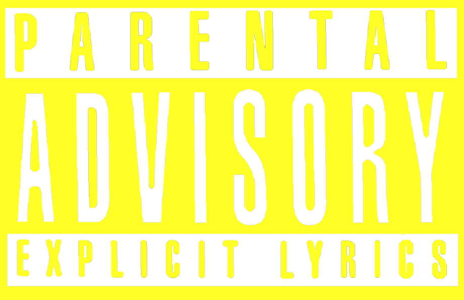 Download High Quality parental advisory transparent yellow Transparent