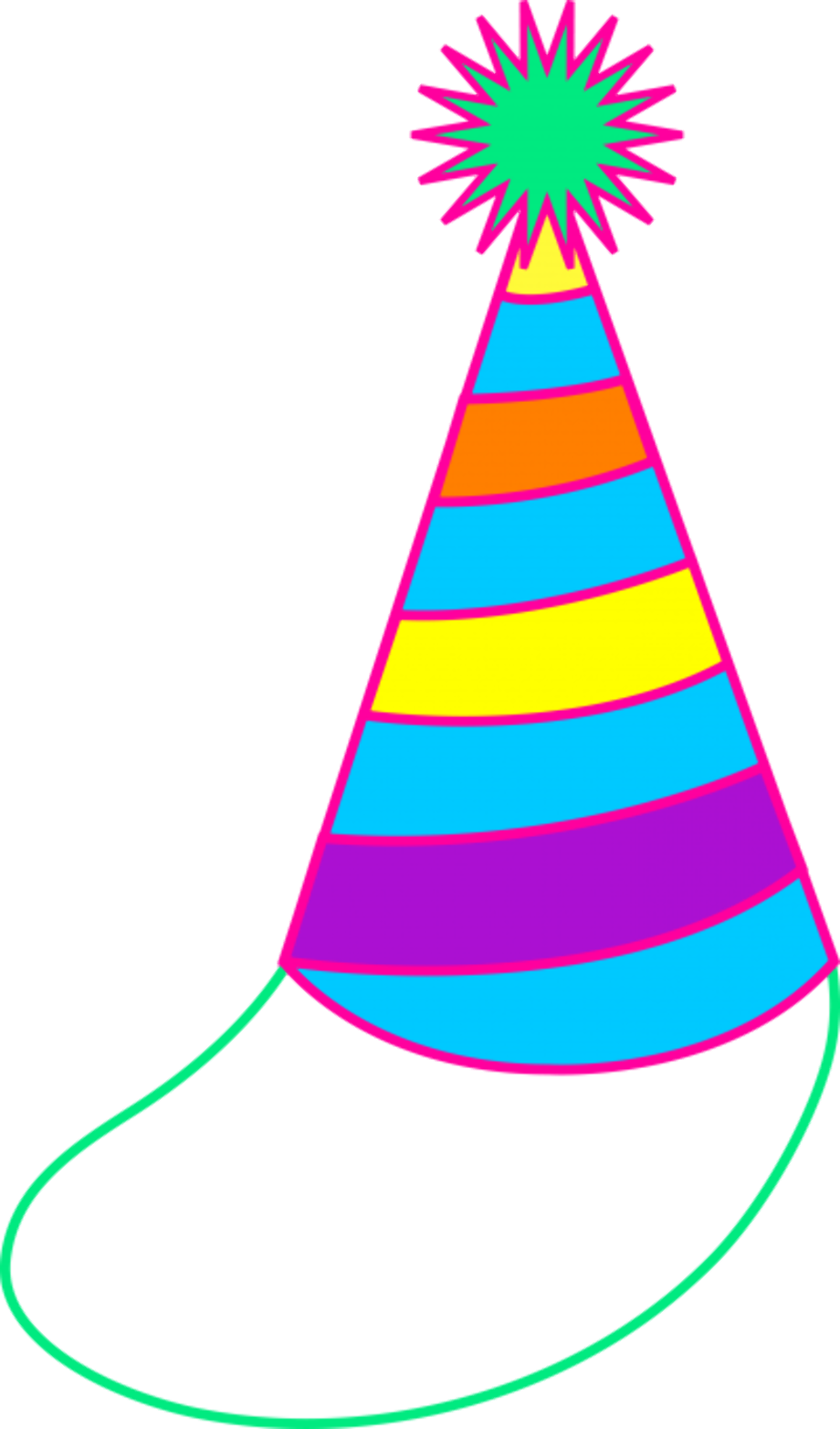 party hat clipart pastel