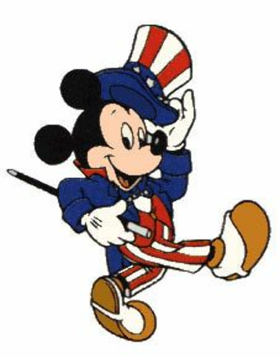 patriotic clipart mickey mouse