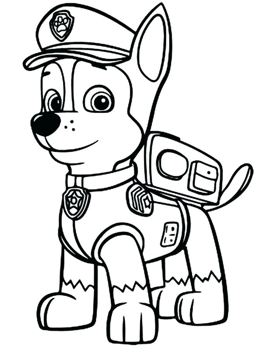 paw patrol clipart outline