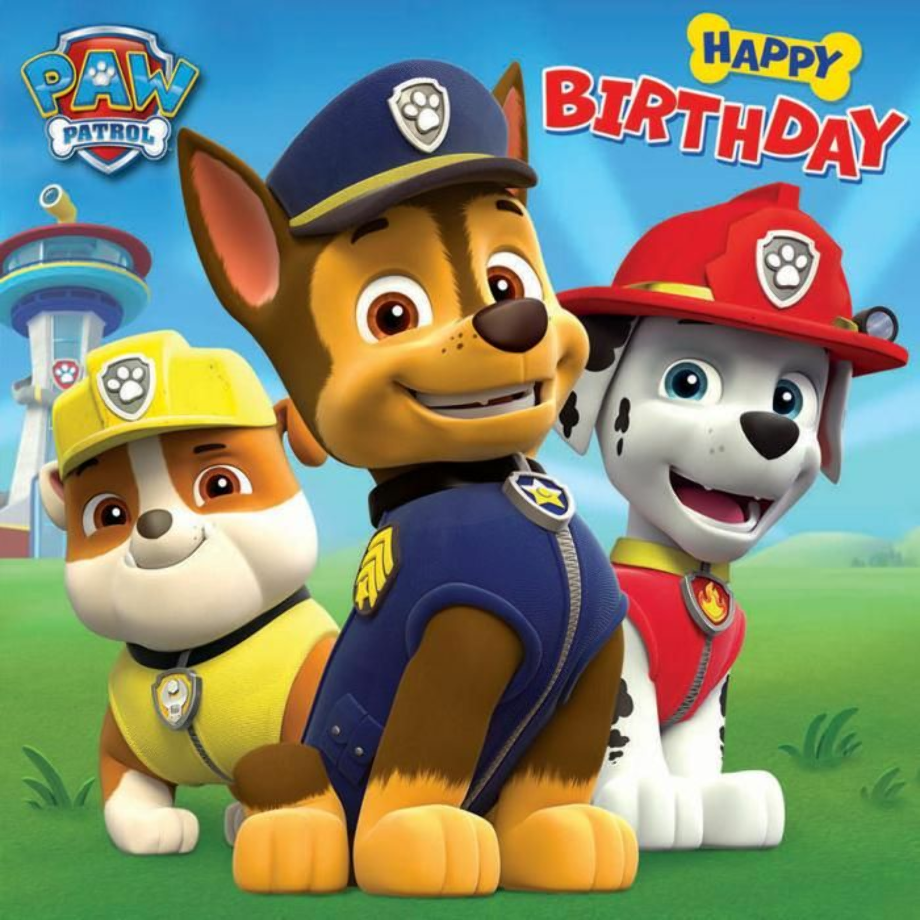 paw patrol clipart happy birthday