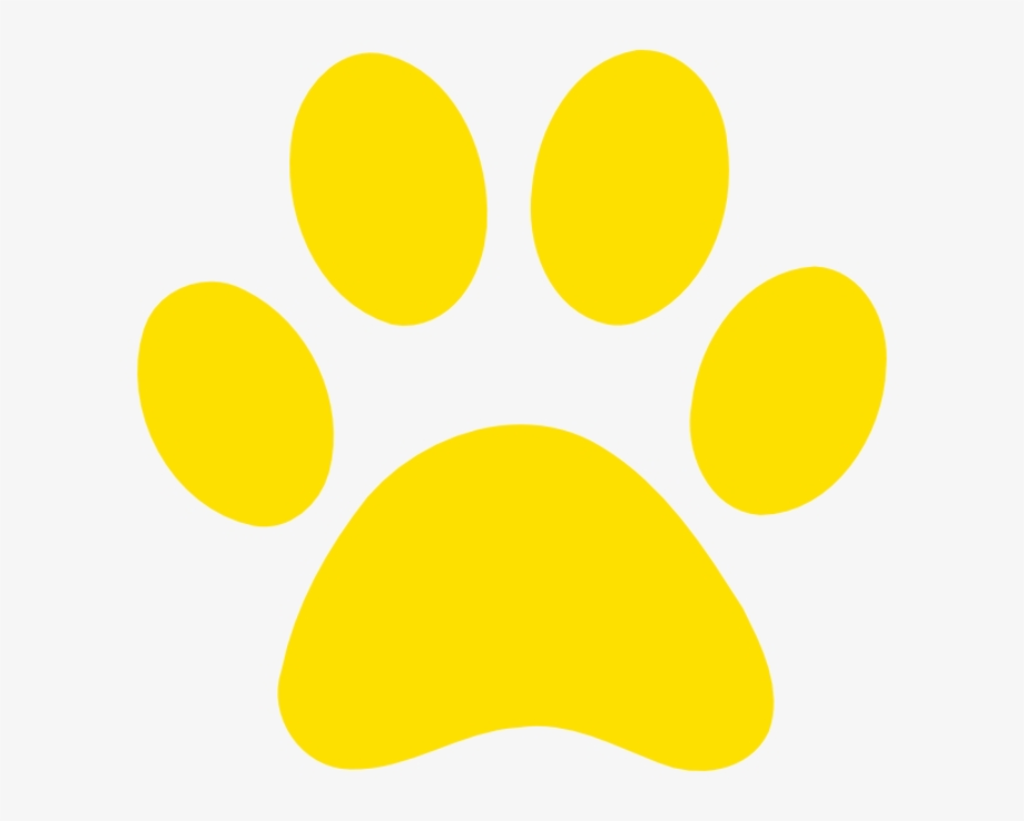 paw clipart yellow