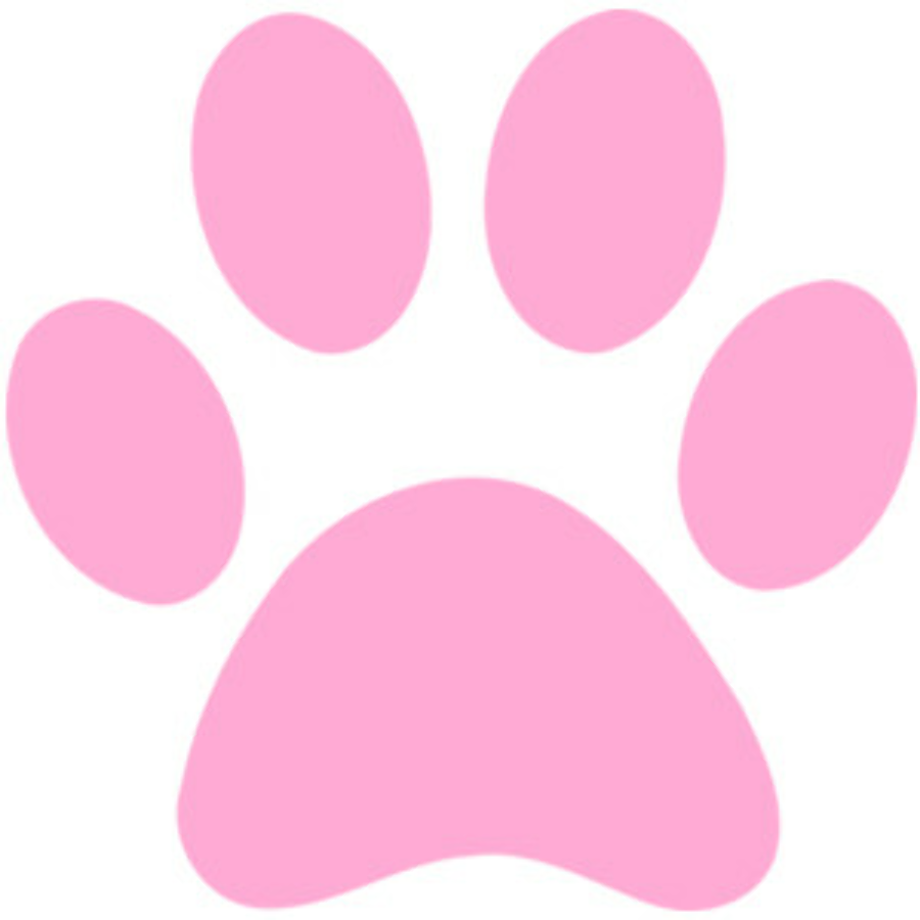 paw print clipart colorful