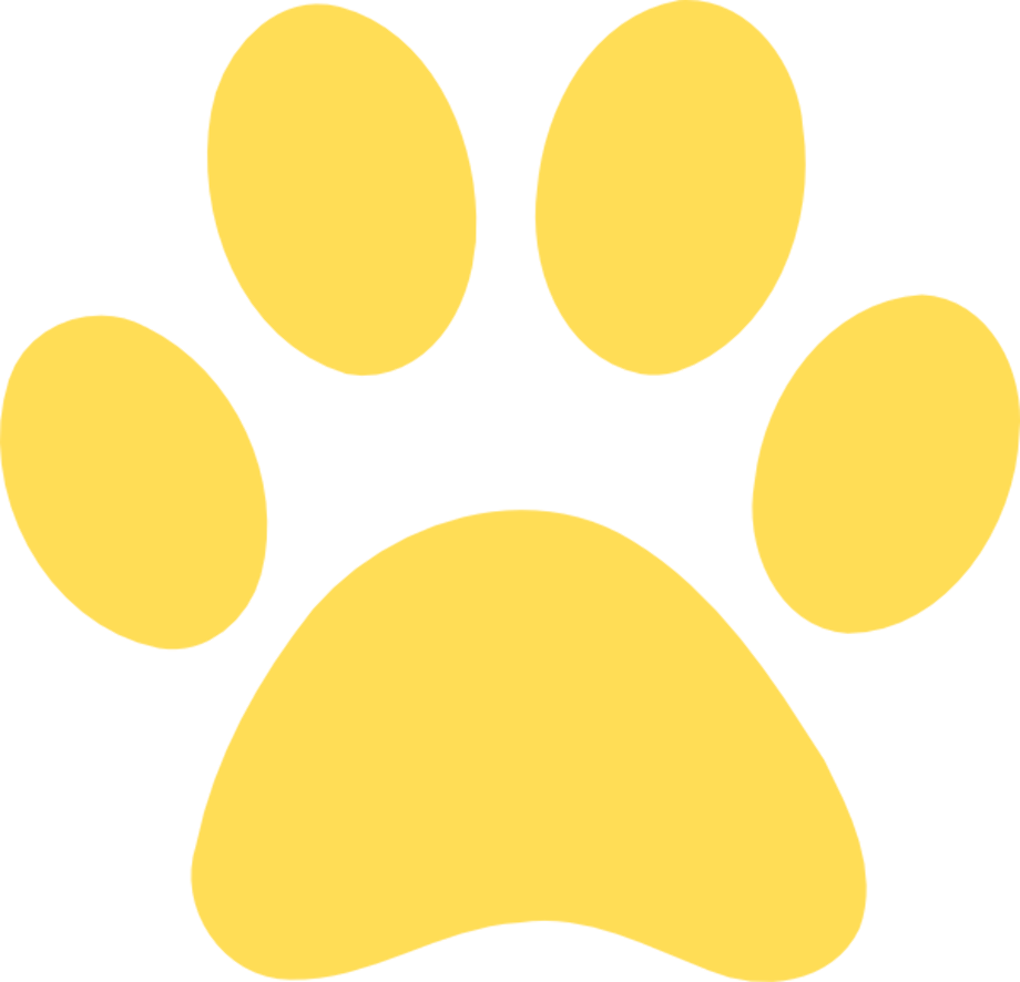paw clipart gold