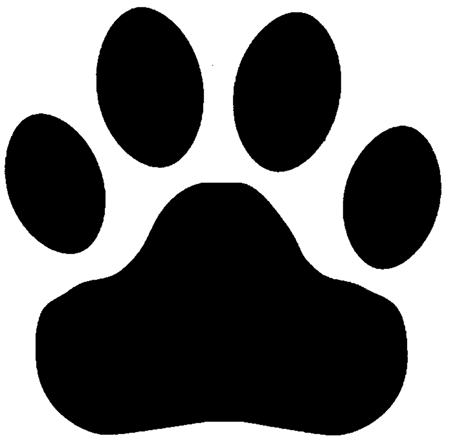 paw prints clipart wolf