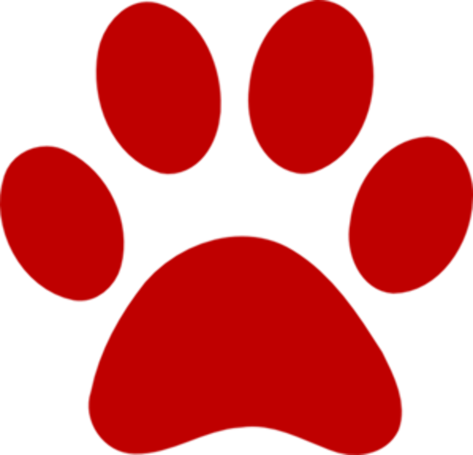 Download High Quality paw prints clip art red Transparent PNG Images