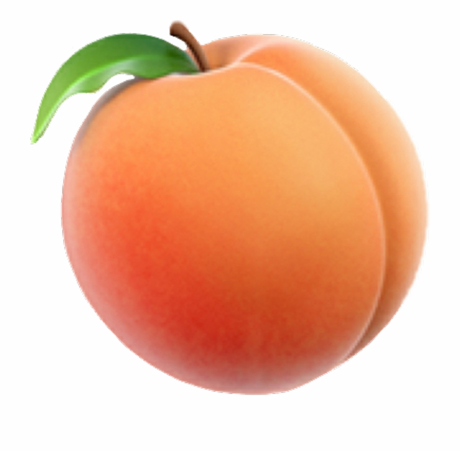 peach clipart emoji
