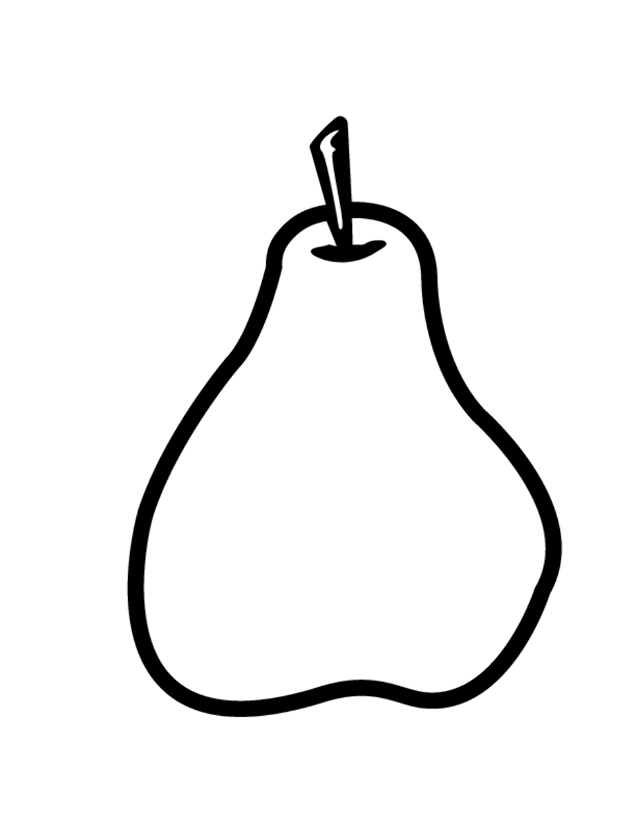 Pear Coloring Coloring Pages