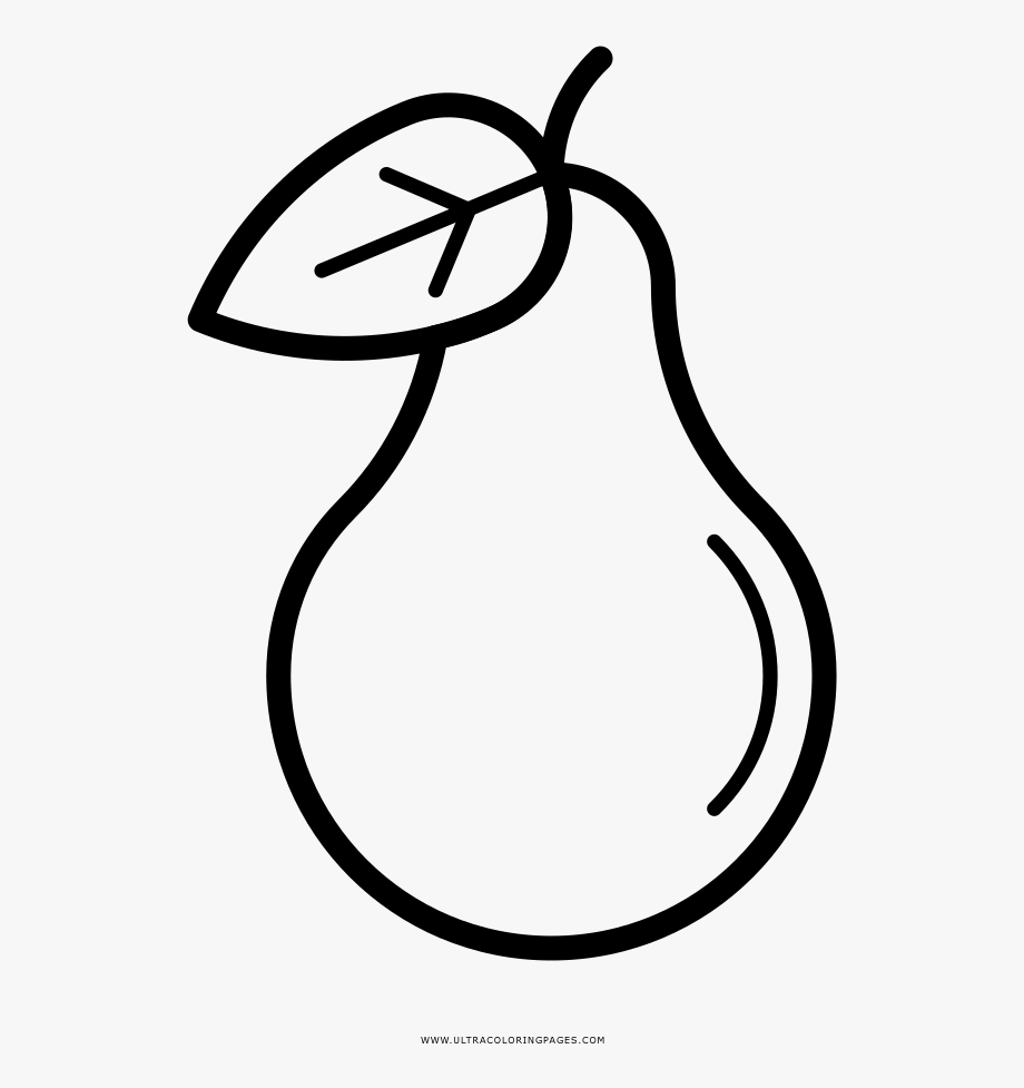 pear clipart coloring