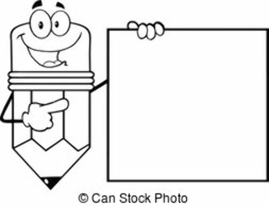 Download High Quality pencil clipart black and white cartoon character