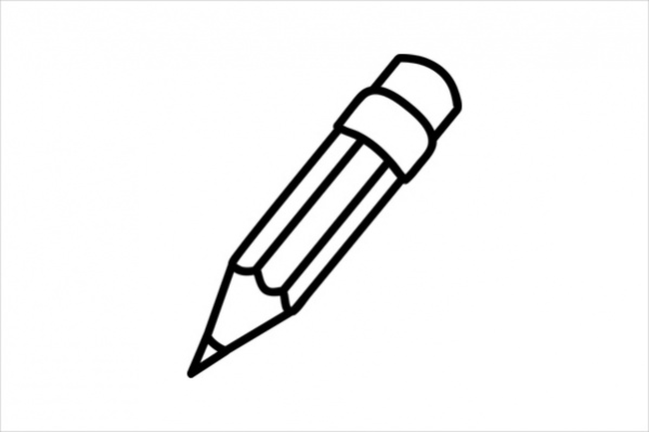 Download High Quality pencil clipart black and white cute Transparent