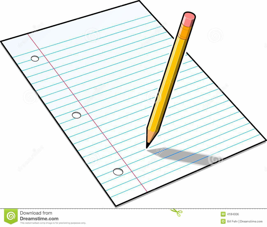 paper clipart writing