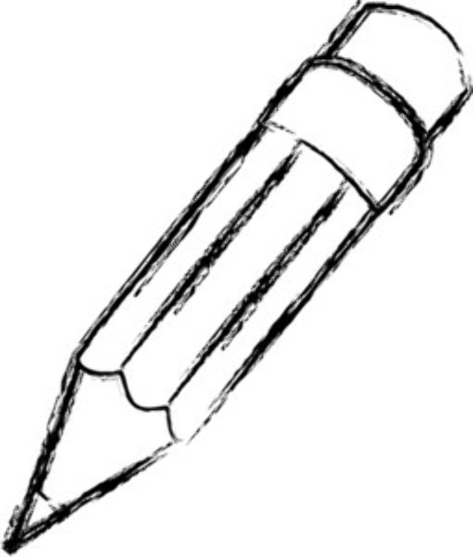 Download High Quality black and white clipart pencil Transparent PNG