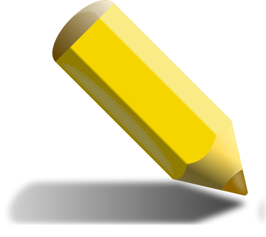 pencil clipart yellow