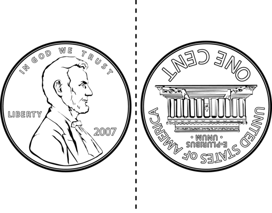 Download High Quality Penny Clipart Outline Transparent PNG Images