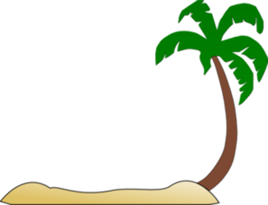 beach clip art palm tree