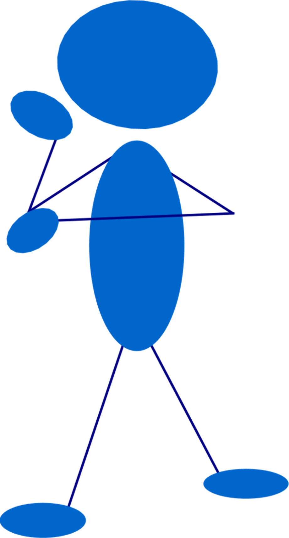 People clipart blue