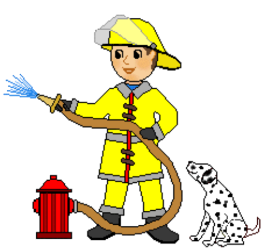 People clipart fire