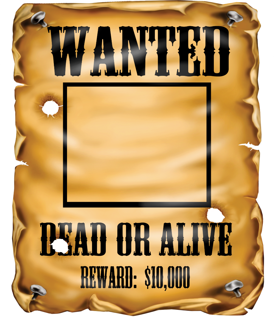 western clipart wanted