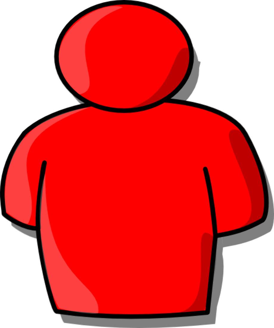 person clipart red