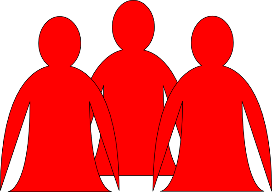 clipart people red