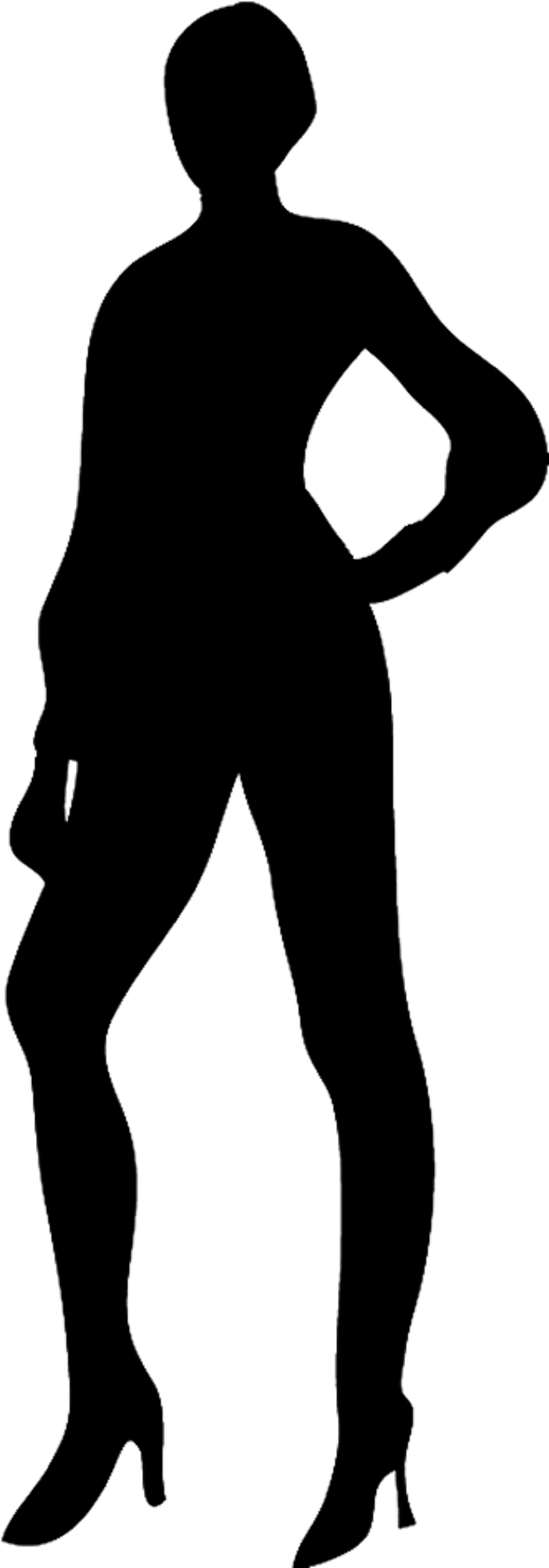 person silhouette clipart woman