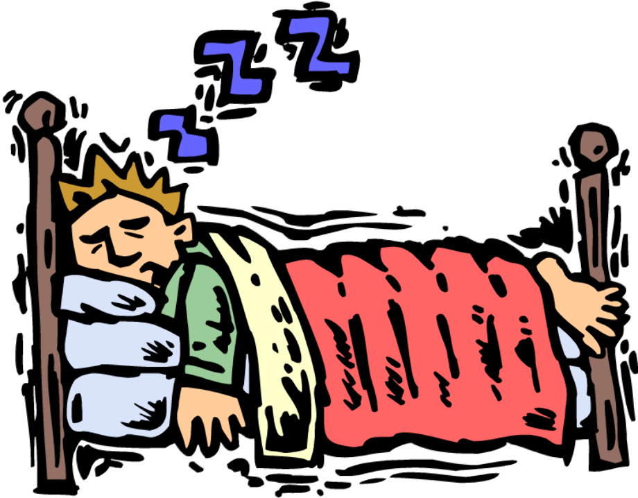 sleeping clipart person