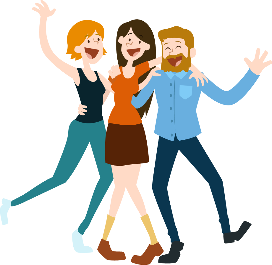 People clipart happy