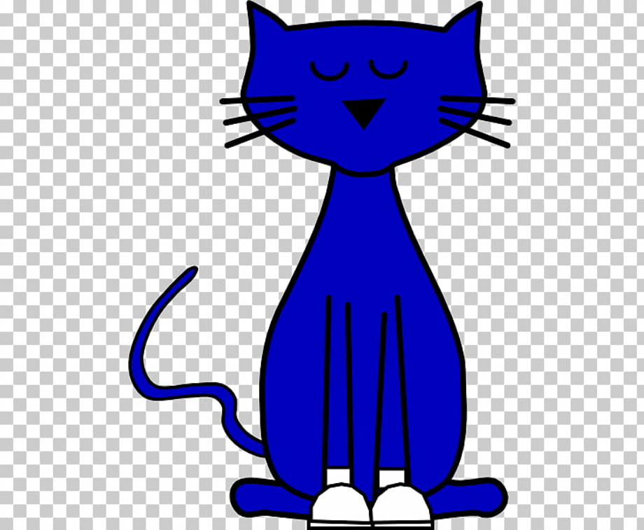 Pete the cat clipart blue.