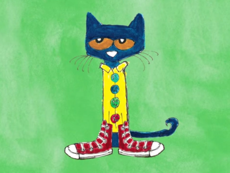 pete the cat clipart groovy button