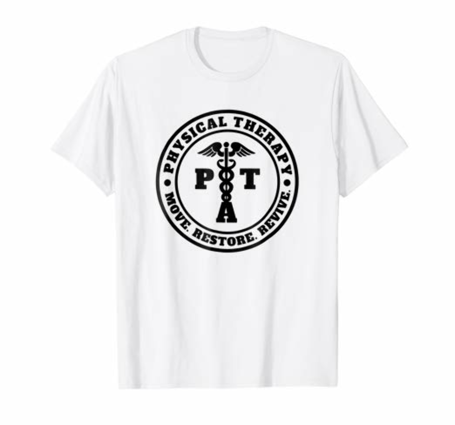 physical therapy logo t shirt