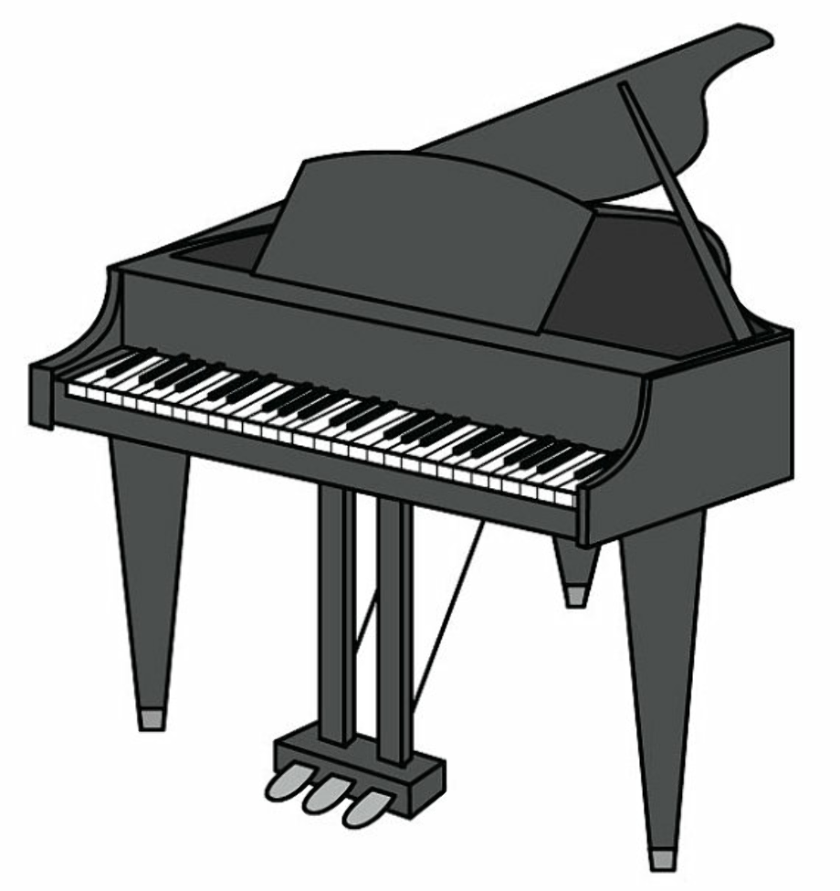 piano clipart cartoon