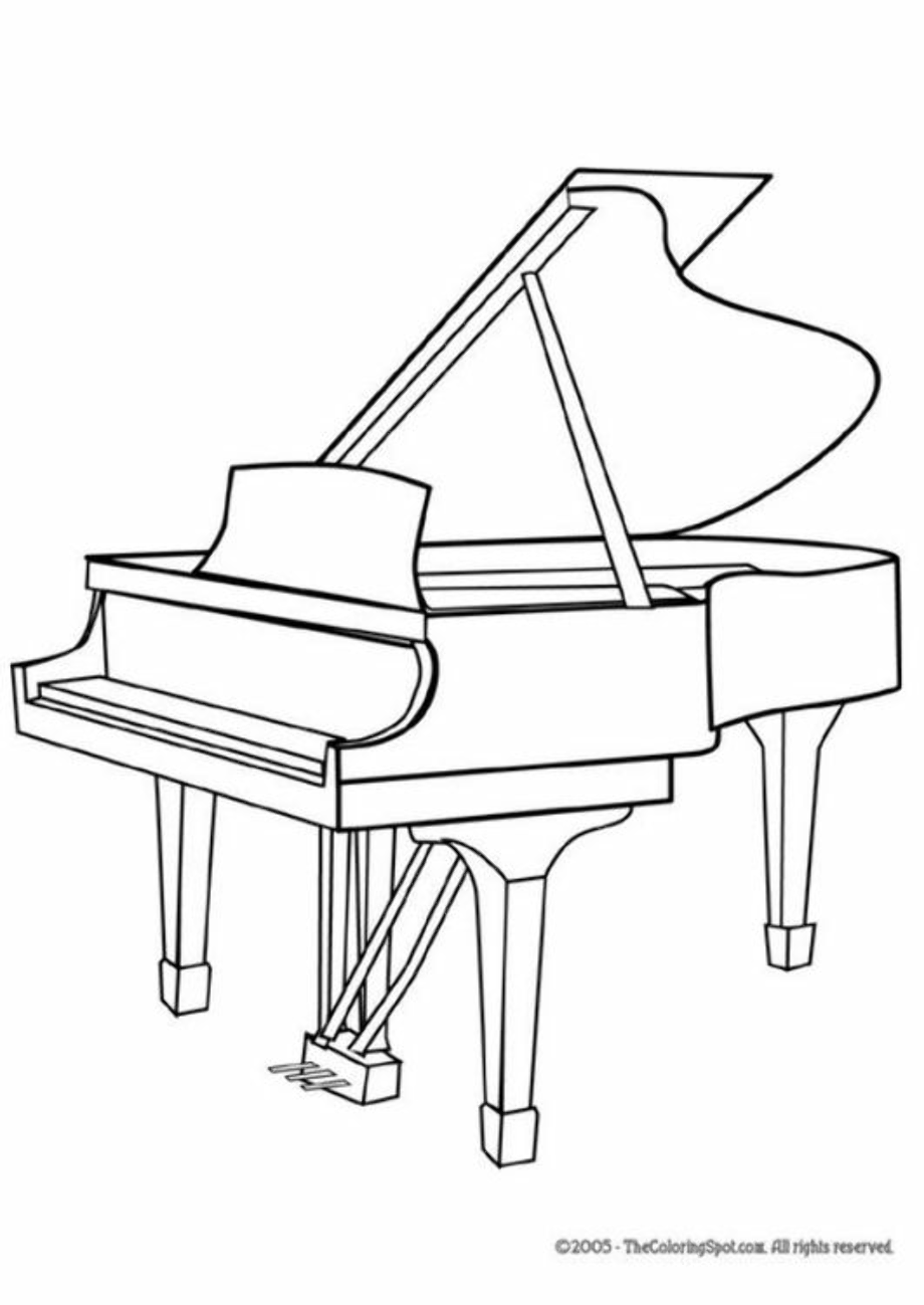 piano clipart drawing