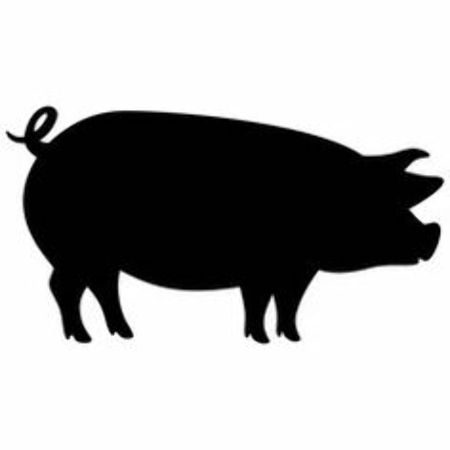 Download Download High Quality pig clipart black and white silhouette Transparent PNG Images - Art Prim ...