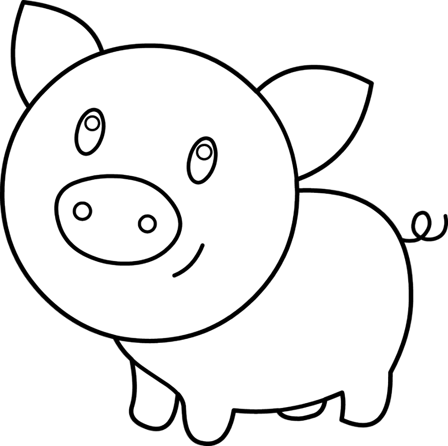 Download High Quality Pig Clipart Outline Transparent Png Images Art