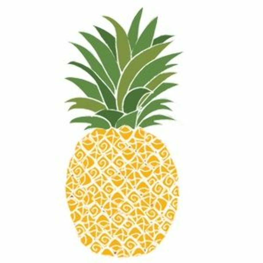 pineapple clip art gold