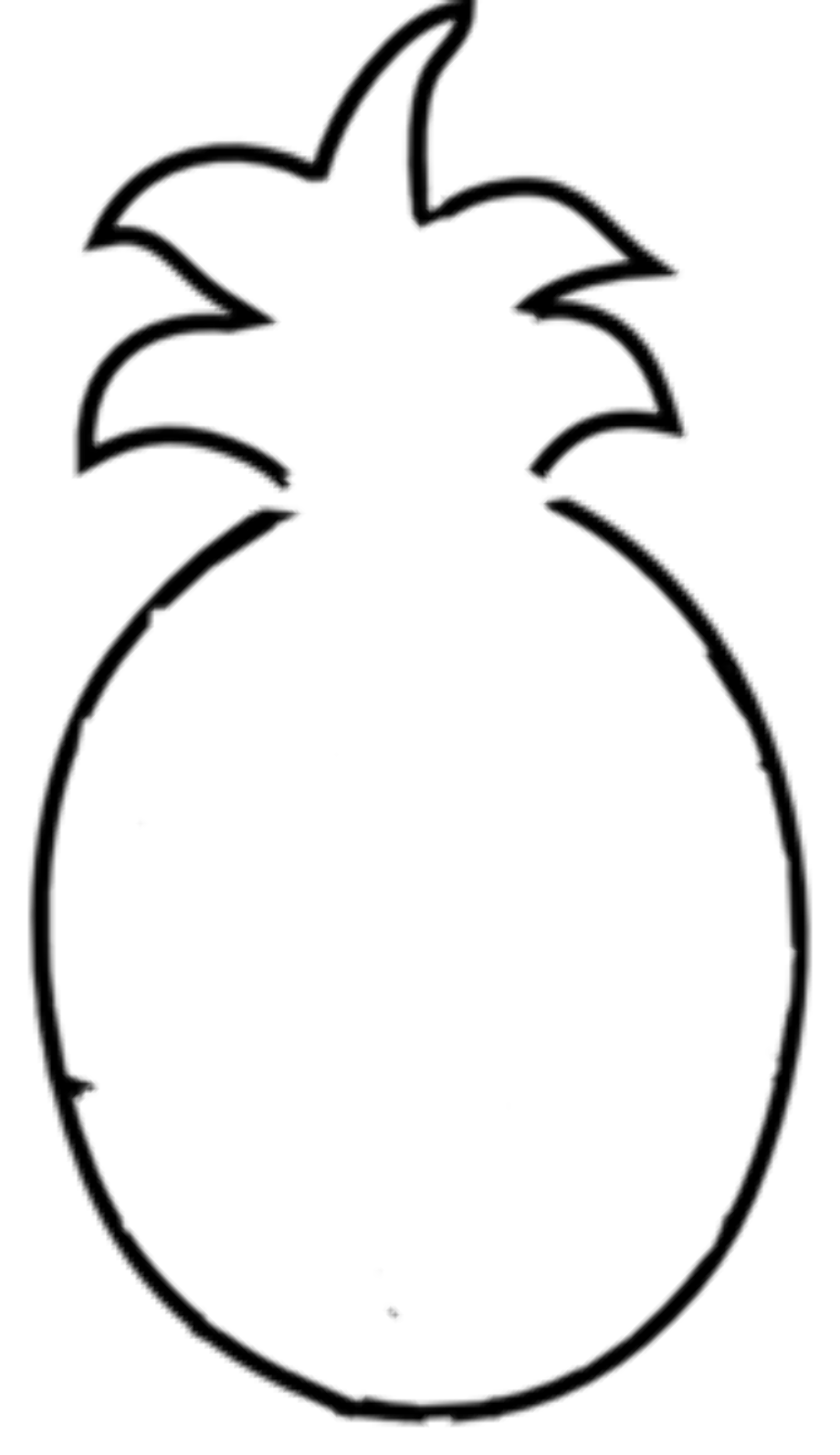 Download High Quality Pineapple Clip Art Outline Transparent PNG Images 