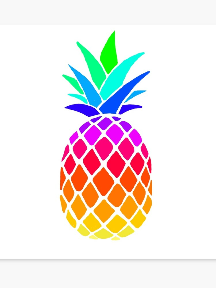 Download High Quality pineapple clipart rainbow Transparent PNG Images
