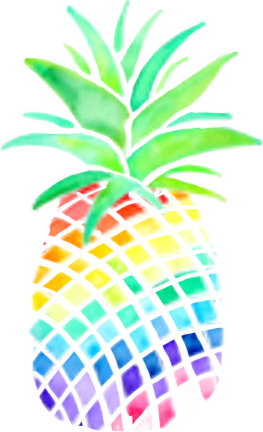 Download High Quality pineapple clipart rainbow Transparent PNG Images