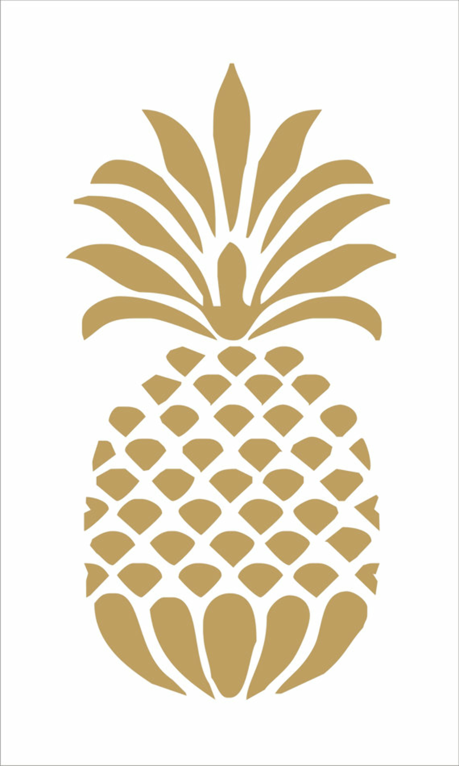 pineapple clip art stencil