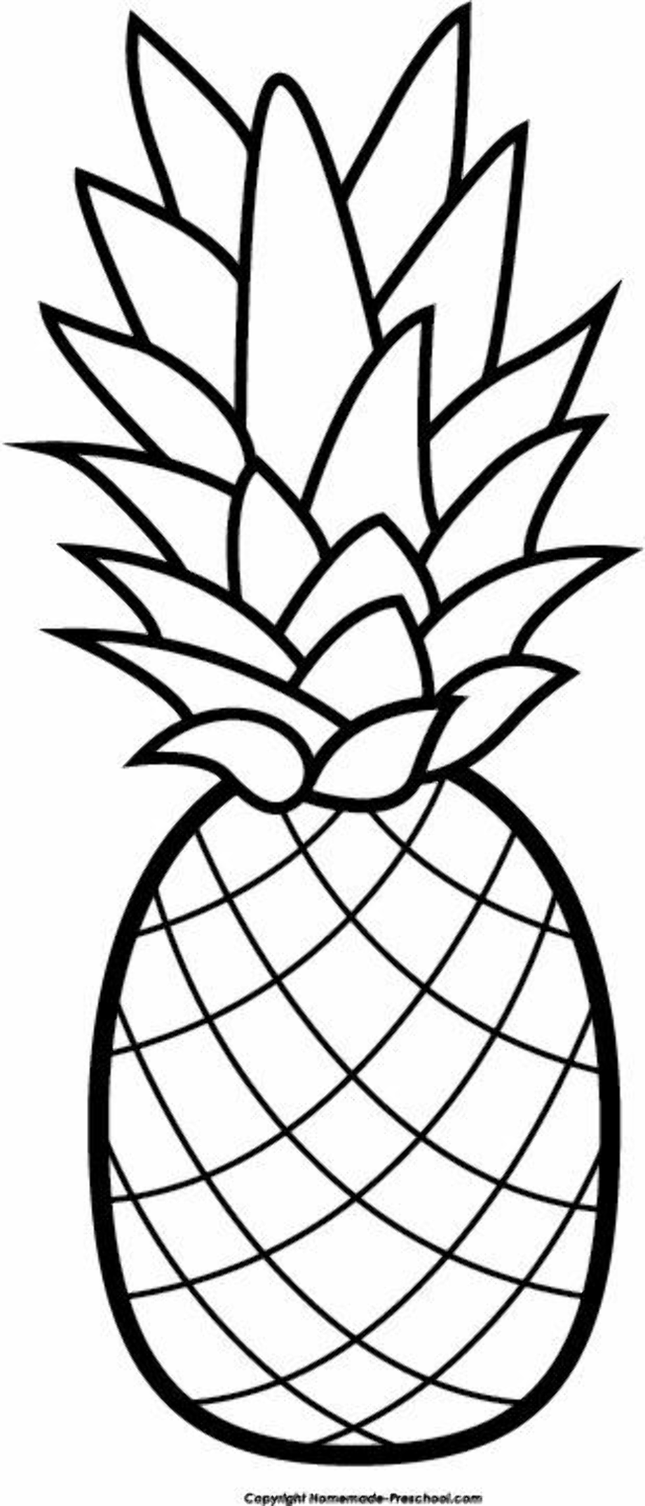 Download High Quality Pineapple Clipart Stencil Transparent PNG Images