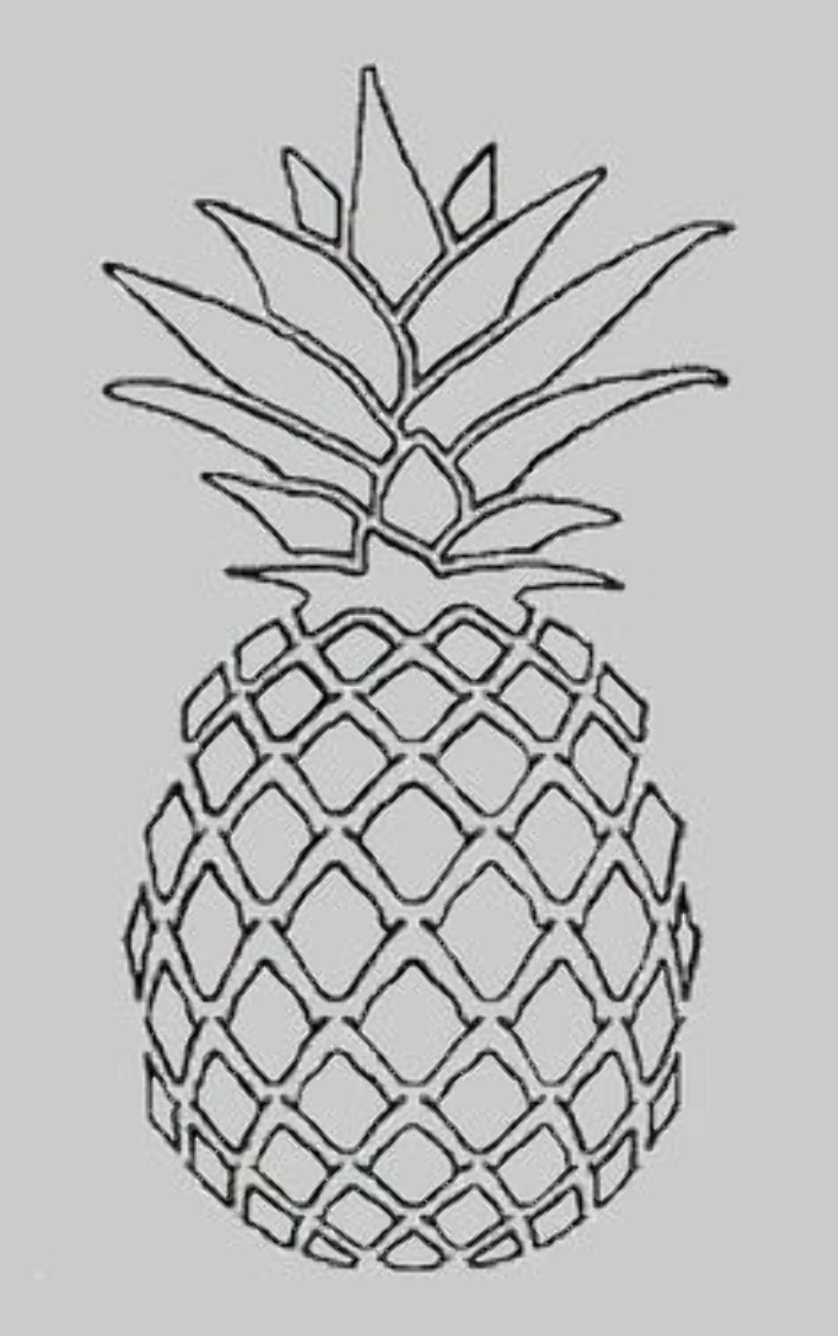 Download High Quality pineapple clipart stencil Transparent PNG Images