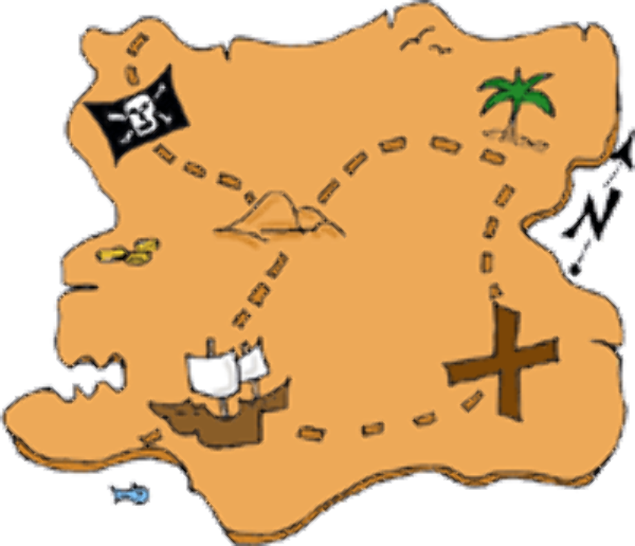 pirate clip art map